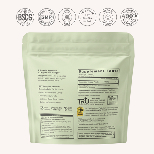 TRU ACV - Organic Apple Cider Vinegar