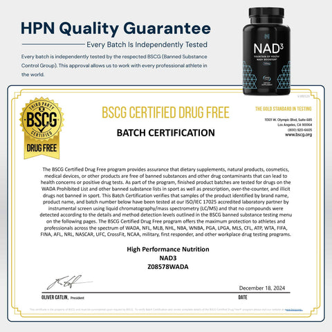 NAD3® 240 • An All Natural NAD+ Booster® Dietary Supplement (4 Month Supply)