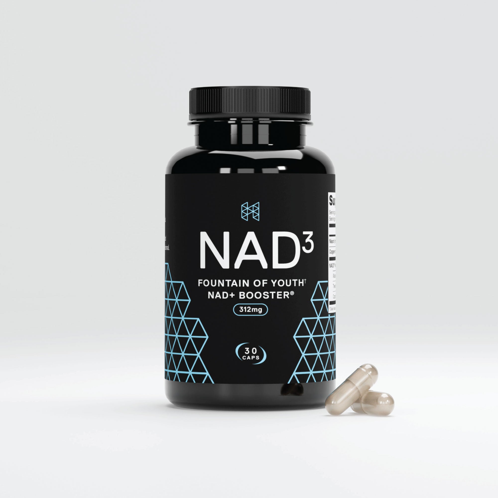 NAD3® 30 • An All Natural NAD+ Booster® Dietary Supplement (15 Day Supply)