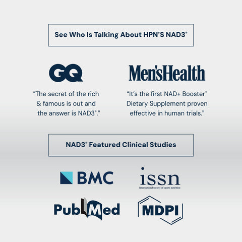 NAD3® 30 • An All Natural NAD+ Booster® Dietary Supplement (15 Day Supply)