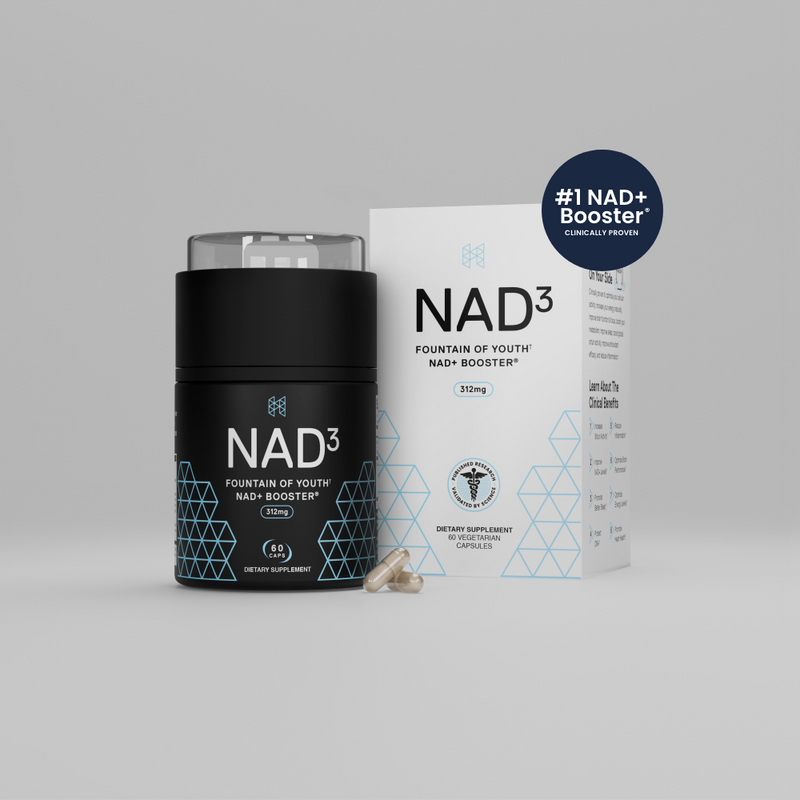 NAD3® 60 • An All Natural NAD+ Booster® Dietary Supplement (1 Month Supply)