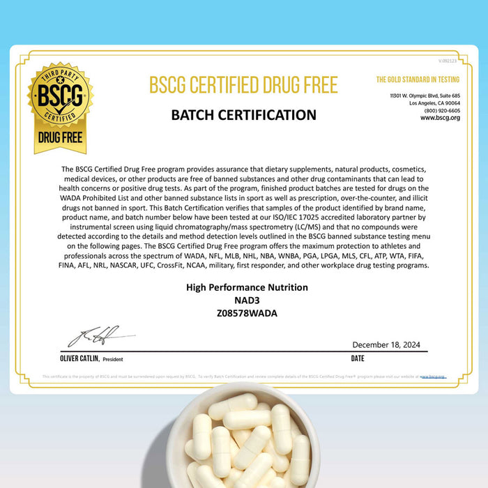 NAD3® 60 • An All Natural NAD+ Booster® Dietary Supplement (1 Month Supply)